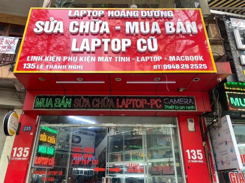 Laptop Hoàng Dương 135 Lê Thanh Nghị, chuyển về 124 Lê Thanh Nghị